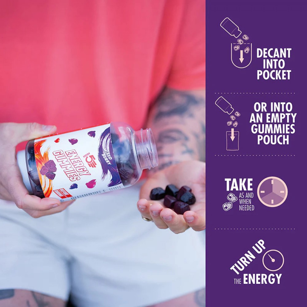 High 5 Energy Gummies - Berry Bulk 633g