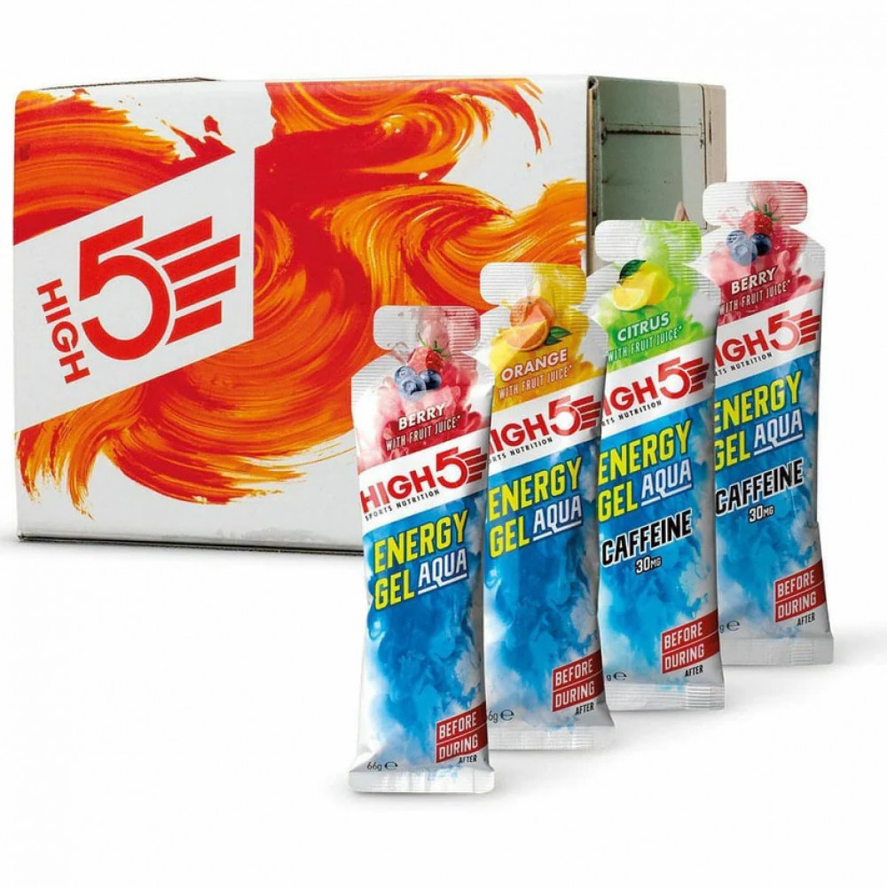 High 5 Energy Gel Aqua Mixed Pack / 15 x 66g Gels