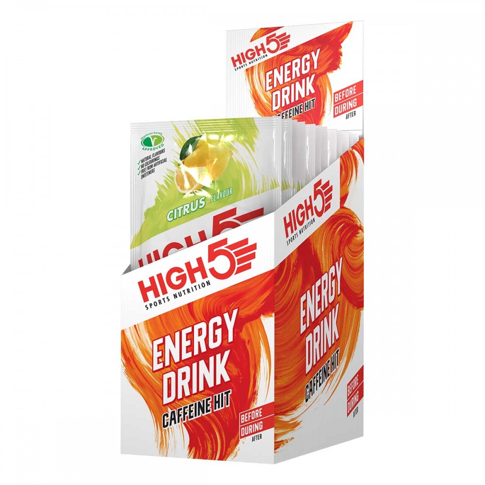 High 5 Energy Drink Caffeine Hit - Citrus / 12 x 47g Sachets