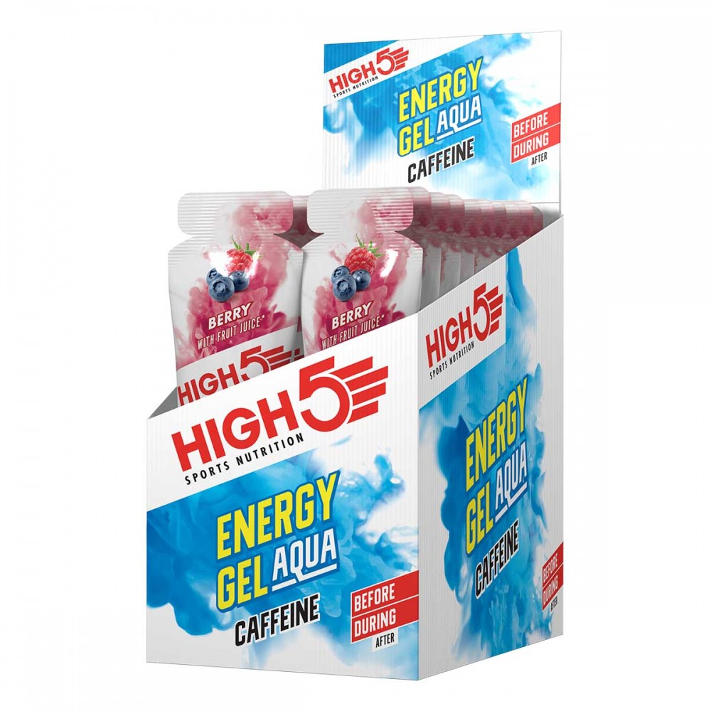 High 5 Energy Gel Aqua Caffeine - Berry / 20 x 66g Gels
