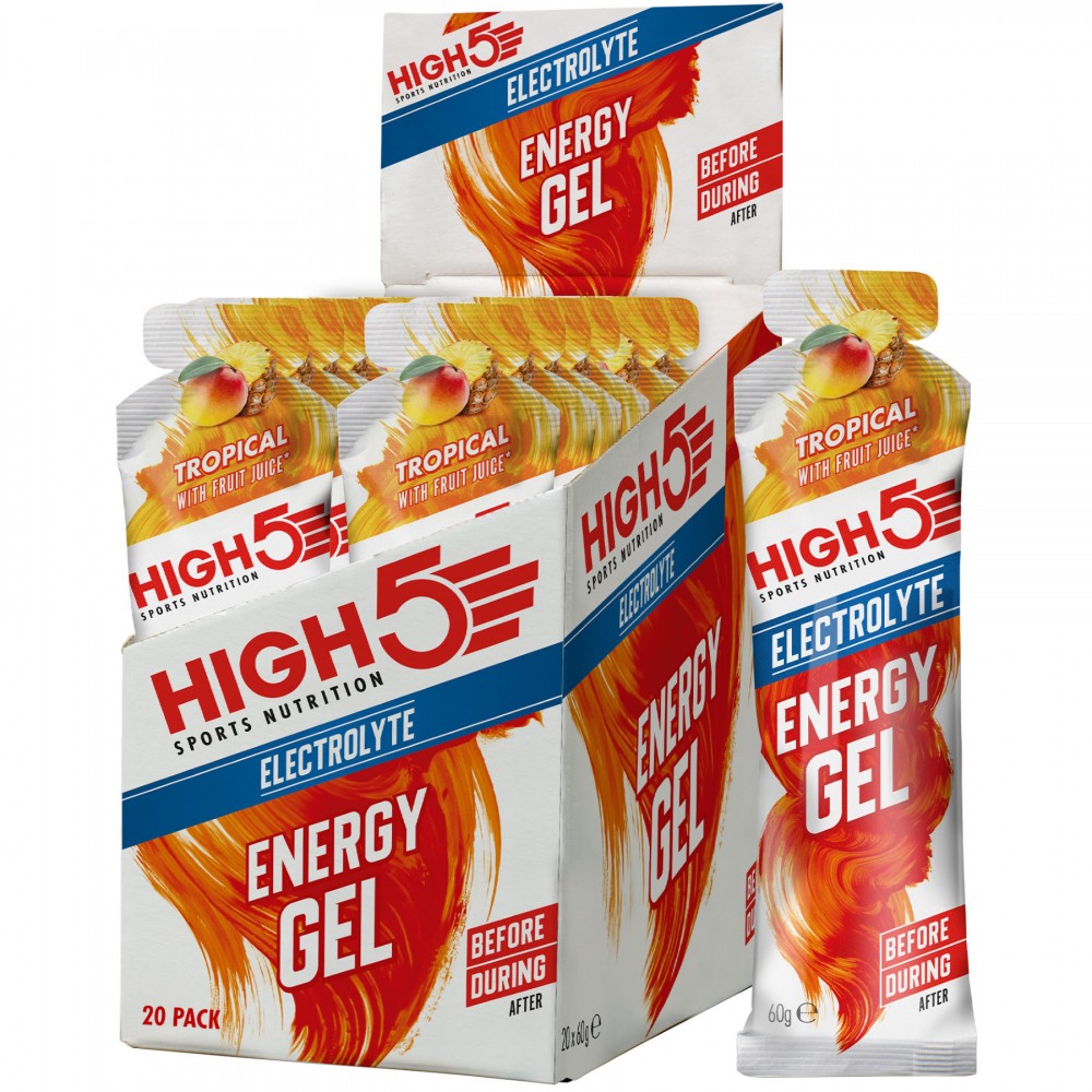 High 5 Energy Gel Electrolyte - Tropical / 20 x 60g Gels